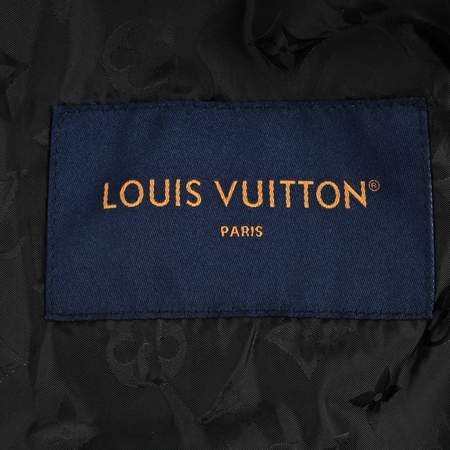 Louis Vuitton/Louis Vuitton 24Fw leather sherpa stand collar jacket (Black)